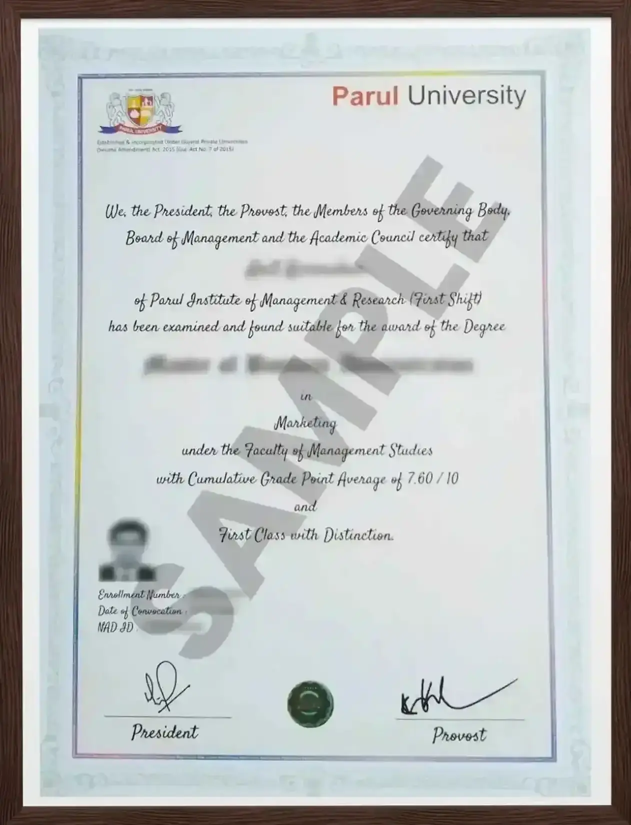 sample certificate