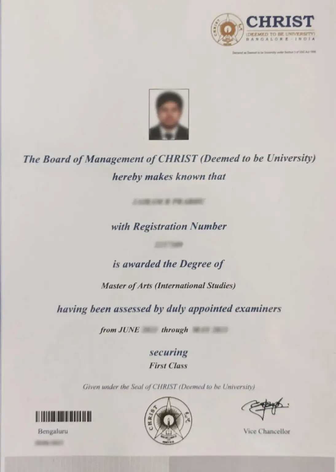 sample certificate