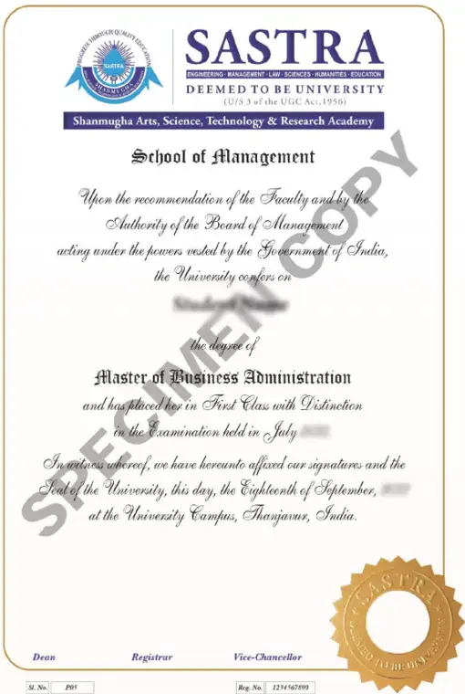 sample certificate