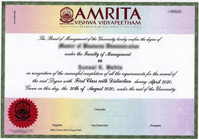 sample certificate